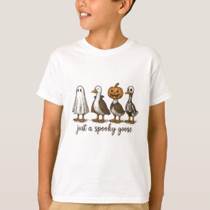Gewoon een Spooky Goose Halloween Ghost Duck Spook T-shirt