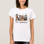 Gewoon een Spooky Paw Schattige Halloween Dog T-Sh T-shirt (Voorkant)