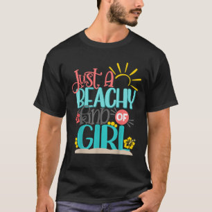 Gewoon een strand soort meisje zomer vakantie stra t-shirt