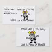 Gewoon een stuk vlees visitekaartje (Voorkant / Achterkant)