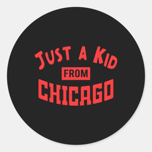 Gewoon een stukje uit Chicago Ronde Sticker (Voorkant)