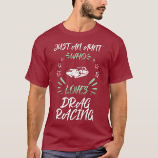 Gewoon een tante die houdt van Drag Racing Premium T-shirt