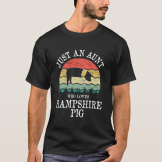 Gewoon een tante die van Hampshire varken houdt T-shirt
