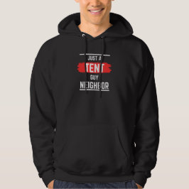 Gewoon een TENT Guy buurman, professioneel, eenvou Hoodie