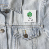 Gewoon een theorie vierkante button 5,1 cm (In situ)