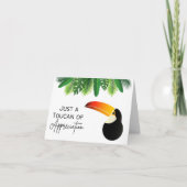 Gewoon een Toucan van waardering - Pun Kaart (Voorkant)