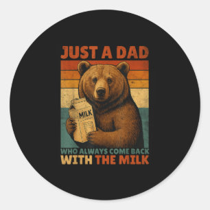 Gewoon een vader Beer die altijd terug kwam met de Ronde Sticker