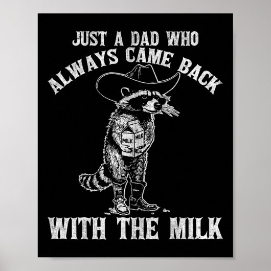 Gewoon een vader die altijd kwam met de melk grapp poster (Voorkant)