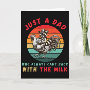 Gewoon een vader die altijd terugkomt met de melk kaart