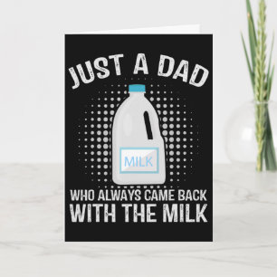Gewoon een vader die altijd terugkomt met de melk kaart