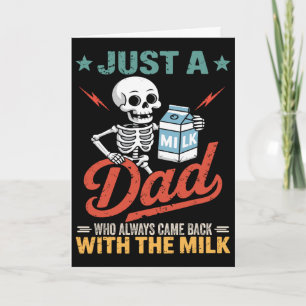 Gewoon een vader die altijd terugkomt met de melk kaart