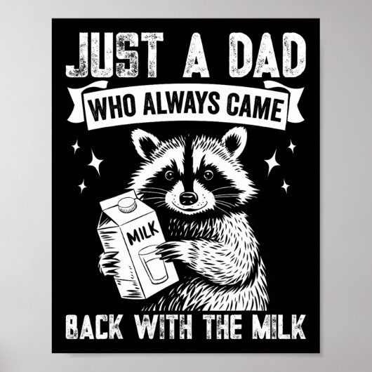 Gewoon een vader die altijd terugkomt met de melk  poster (Voorkant)