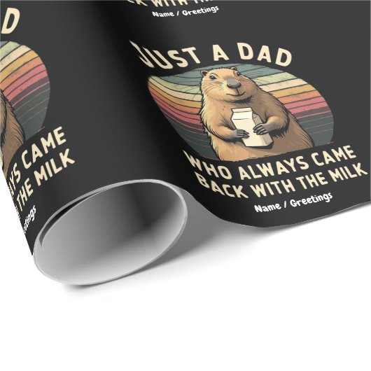 Gewoon een vader die altijd terugkwam met de melk cadeaupapier (Rol Hoek)