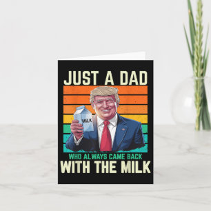 Gewoon een vader die altijd terugkwam met de melk kaart