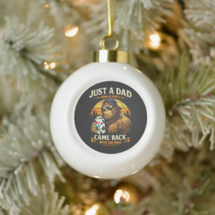 Gewoon een vader die altijd terugkwam met de melk keramische bal ornament