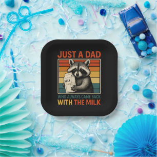 Gewoon een vader die altijd terugkwam met de melk papieren bordje