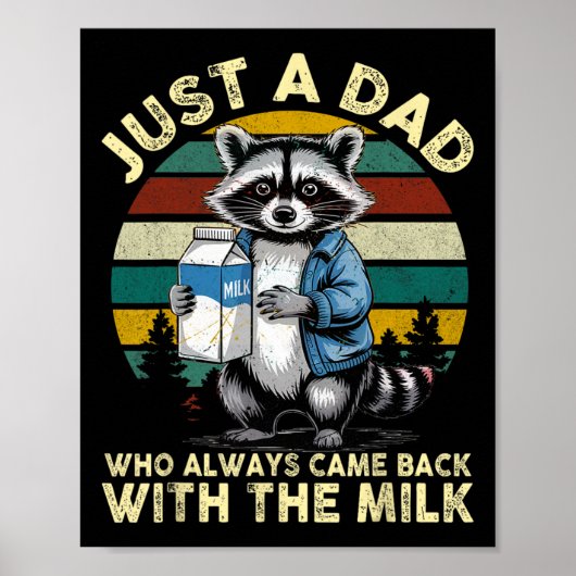 Gewoon een vader die altijd terugkwam met de melk poster (Voorkant)