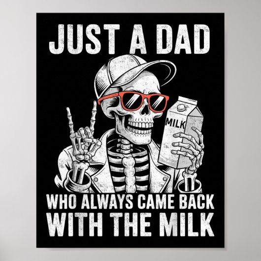 Gewoon een vader die altijd terugkwam met de melk poster (Voorkant)