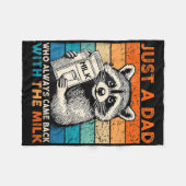 Gewoon een vader die altijd terugkwam met het melk fleece deken (Voorkant (Horizontaal))