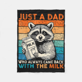 Gewoon een vader die altijd terugkwam met het melk fleece deken