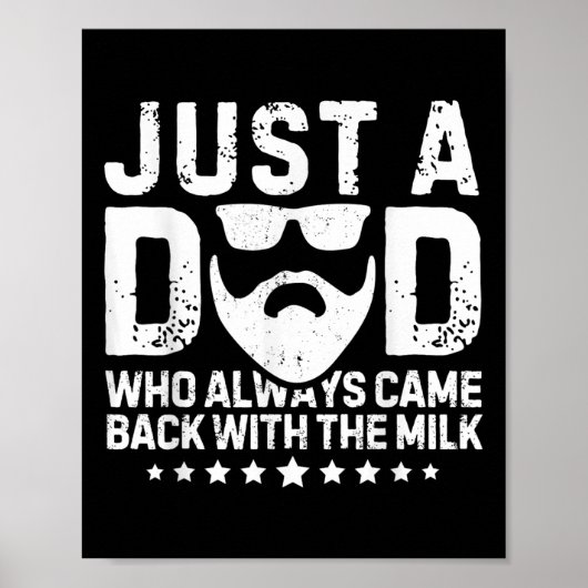Gewoon een vader die altijd terugkwam met het melk poster (Voorkant)
