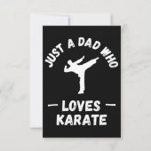 Gewoon een vader die karate leuk vindt kaart (Voorkant)