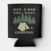 gewoon een vader die van kamperen en wandelen houd blikjeskoeler (Voorkant)