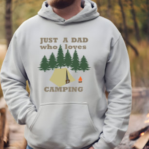 gewoon een vader die van kamperen en wandelen houd hoodie