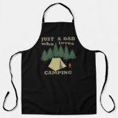 gewoon een vader die van kamperen en wandelen houd schort (Voorkant)