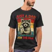 Gewoon een vader met de Milk Fathers Day T-shirt (Voorkant)