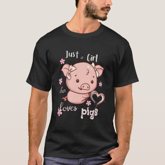 Gewoon een varkensliefhebber t-shirt (Voorkant)