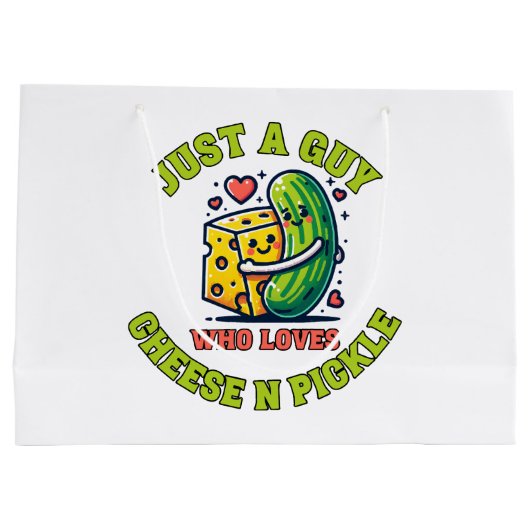 Gewoon een vent die van augurk houdt groot cadeauzakje (Achterkant)