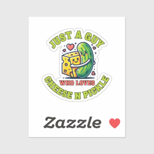 Gewoon een vent die van augurk houdt sticker (Vel)