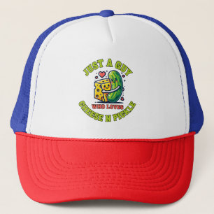 Gewoon een vent die van augurk houdt trucker pet