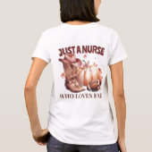 Gewoon een verpleegster die houdt van Herfst Coque T-shirt (Achterkant)