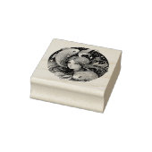 Gewoon een Vissen Meisje | Horoscoop Kunst Rubberstempel (Stempel)