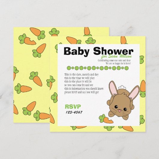 Gewoon een vleugje wortel kaart (Voorkant / Achterkant)