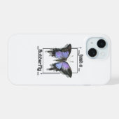 Gewoon een vlinder iPhone 15 case (Achterkant horizontaal)