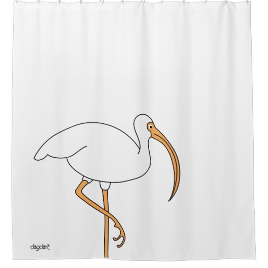 Gewoon een vogel douchegordijn (Voorkant)