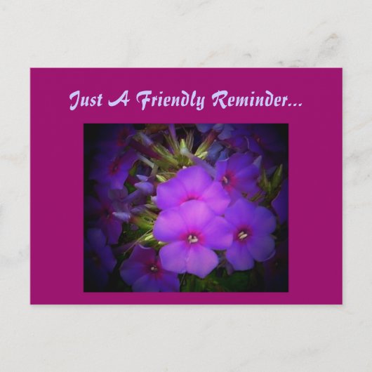 Gewoon een vriendelijke herinnering... Briefkaart (Voorkant)