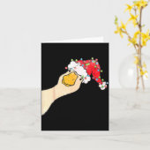 Gewoon een vrolijke gans Funny Grappige gans Kerst Kaart (Gele Bloem)