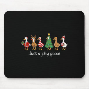 Gewoon een vrolijke gans Funny Kerstmis voor manne Muismat