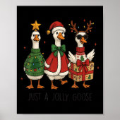Gewoon een vrolijke gans Kerstmis Prettig kerstfee Poster (Voorkant)