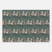 Gewoon een vrolijke gans patchwork Kerst eend grap Inpakpapier Vel (Voorkant)