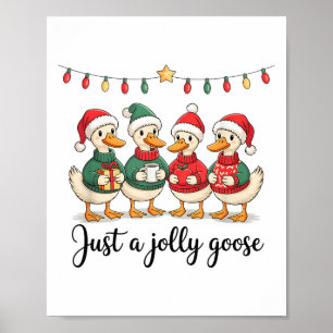 Gewoon een vrolijke ganzenkerstvakantie poster