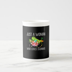 Gewoon een vrouw die van Iguanas houdt Porselein Kop