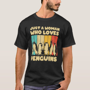 Gewoon een vrouw die van pinguïns houdt Cool Emper T-shirt