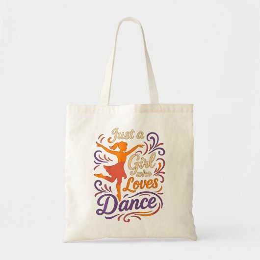 Gewoon een wie graag danst Dansen Tote Bag (Voorkant)