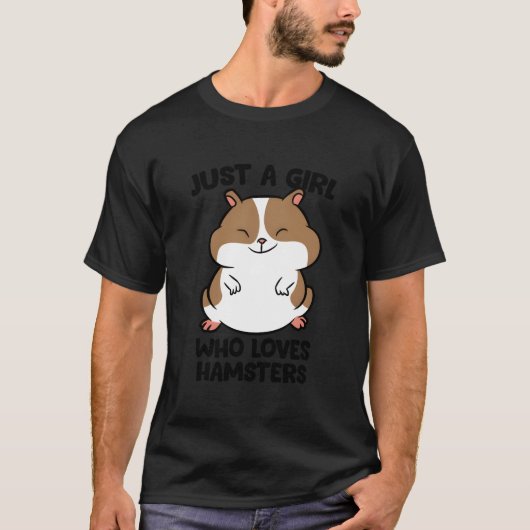 Gewoon een wie hamsters liefheeft t-shirt (Voorkant)