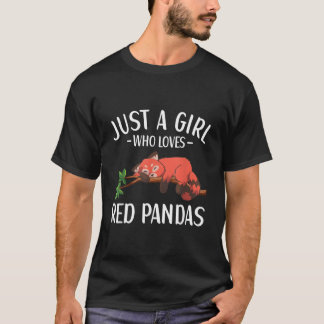 Gewoon een wie rode panda's liefheeft Rode Panda T-shirt